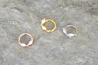 Load image into Gallery viewer, Piercing Edelstahl Ring für Nase Ohr Kristall Augen - chic - net.de
