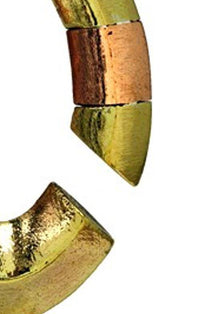 Load image into Gallery viewer, Piercing Ohrgewicht gold rotgold 8mm Kupfer Messing 23,5g 50mm Mandel Creolen - chic - net.de
