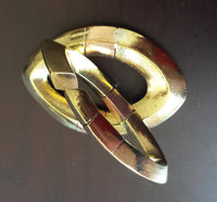 Load image into Gallery viewer, Piercing Ohrgewicht gold rotgold 8mm Kupfer Messing 23,5g 50mm Mandel Creolen - chic - net.de
