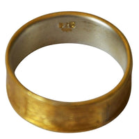 Load image into Gallery viewer, Ring vergoldet 925 Sterlingsilber Bandring Segmente - chic - net.de
