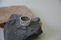 Load image into Gallery viewer, Silberring Blume spiralig 925er Sterling Silber Ring - chic - net.de
