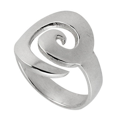 Silberring dick Spirale 17 mm 925er Sterling Silber Designer Ringe Schmuck - chic - net.de