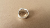 Load image into Gallery viewer, Silberring Einkerbungen matt massiv 925er Sterling Silber Damen Silberschmuck Ringe - chic - net.de
