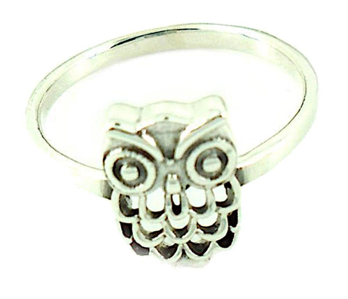 Silberring filigran Eule 925 Sterling Silber Ring - chic - net.de