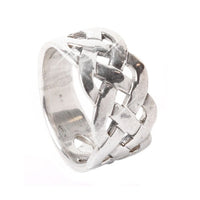 Load image into Gallery viewer, Silberring Netz Schleifen Ringe 925 Sterling keltisch Knoten Bandringe - chic - net.de
