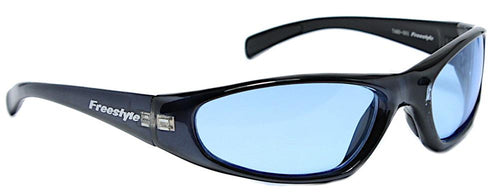 Sonnenbrille 400 UV Freestyle Markenbrille sportlich blau getönt Silikonauflagen - chic - net.de