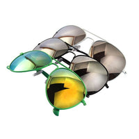 Load image into Gallery viewer, Sonnenbrille Piloten verspiegelt schwarz grün weiß 400UV - chic - net.de
