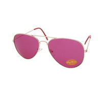 Load image into Gallery viewer, Sonnenbrille Pilotenbrille Classic bunte Linse golden 400 UV Retro unisex - chic - net.de
