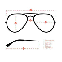 Load image into Gallery viewer, Sonnenbrille Pilotenbrille Pornobrille Spiegelbrille Perlglanz verspiegelt 400UV - chic - net.de
