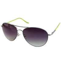 Load image into Gallery viewer, Sonnenbrille Unisex Pilotenbrille bunt Pornobrille Fliegerbrille getönt 400UV silber - chic - net.de
