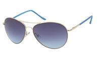 Load image into Gallery viewer, Sonnenbrille Unisex Pilotenbrille bunt Pornobrille Fliegerbrille getönt 400UV silber - chic - net.de
