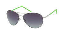 Load image into Gallery viewer, Sonnenbrille Unisex Pilotenbrille bunt Pornobrille Fliegerbrille getönt 400UV silber - chic - net.de
