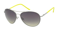 Load image into Gallery viewer, Sonnenbrille Unisex Pilotenbrille bunt Pornobrille Fliegerbrille getönt 400UV silber - chic - net.de
