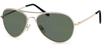 Cargar imagen en el visor de la galería, Sonnenbrille Unisex Pilotenbrille Pornobrille Fliegerbrille getönt 400UV Grün Gold - chic - net.de
