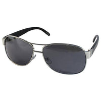 Load image into Gallery viewer, Sonnenbrille Unisex Pilotenbrille Pornobrille Fliegerbrille getönt 400UV silber grau getönt - chic - net.de
