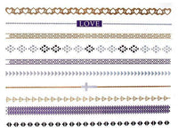 Load image into Gallery viewer, Tattoo golden silbern temporär Motivbogen Klebetattoos blau Ketten Kreuz Schmuck Tattoos - chic - net.de
