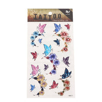 Load image into Gallery viewer, Tattoo Schmetterlinge welke Blüten Blumen Blätter bunt pastell 18 Motive 1 Bogen - chic - net.de
