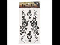 Load image into Gallery viewer, Tattoo schwarz Tribal länglich Muster Hawaii Blumen verschlängelt temporär Klebetattoos - chic - net.de
