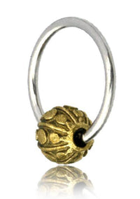 Load image into Gallery viewer, Universal Piercing Kugel Ring Edelstahl Brass Kreise - chic - net.de
