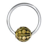 Load image into Gallery viewer, Universal Piercing Kugel Ring Edelstahl Brass Kreise - chic - net.de
